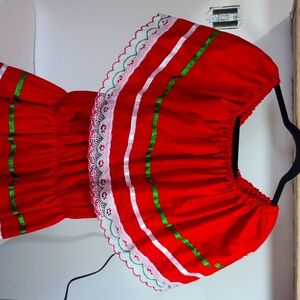 Beautiful native dress Cinco de Mayo Mexican dress very bright and colorful